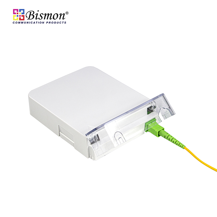 กล่องเก็บสาย fiber optic 1 Port Optical Fiber Wall Outlet FTTx Box with cover(กล่องเปล่า)